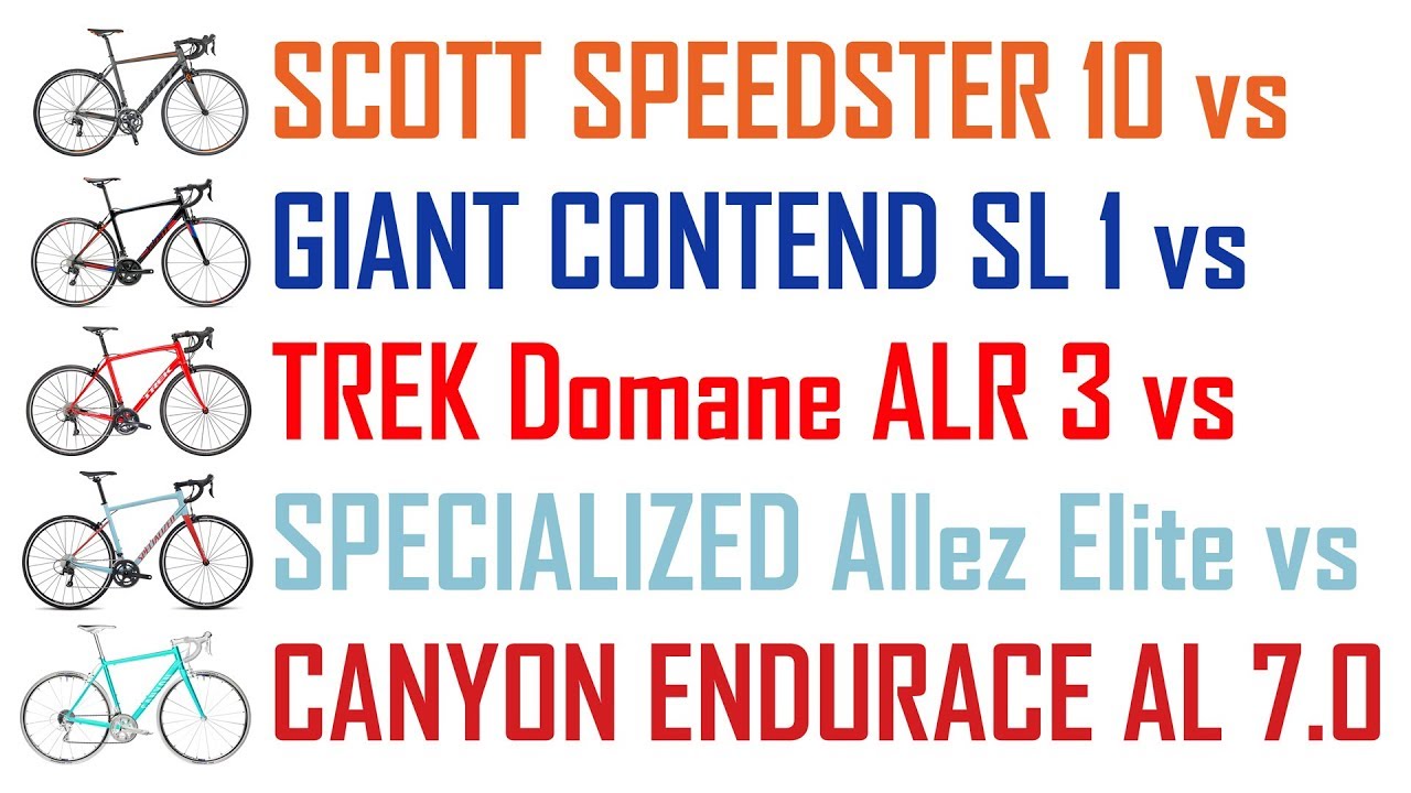 SPEEDSTER VS CONTEND VS DOMANE VS ALLEZ VS ENDURACE