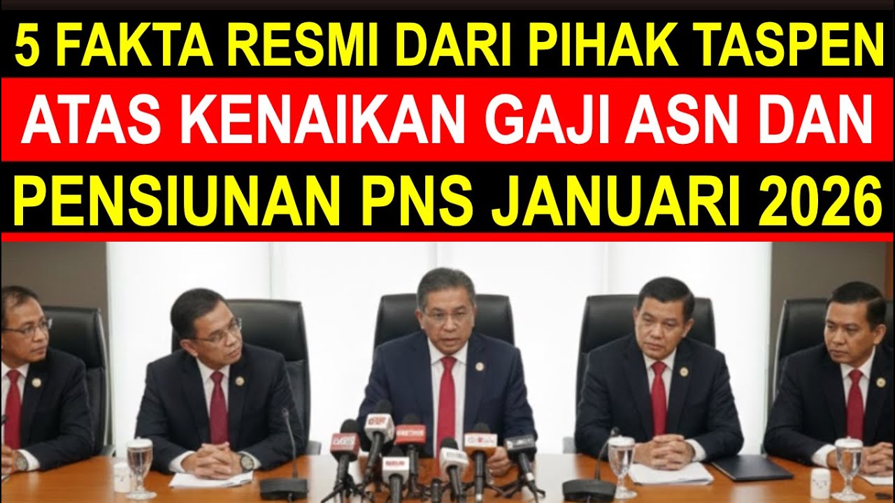 Breaking news inilah fakta resmi TASPEN kenaikan gaji pensiunan PNS tanggal 1 Januari 2026?