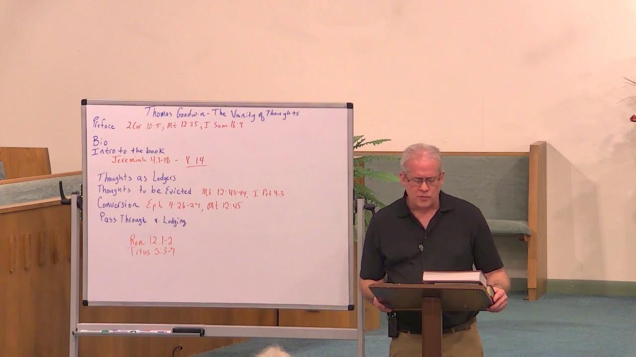 1/08/2026 Evening Service - The Vanity of Thoughts - Part 1