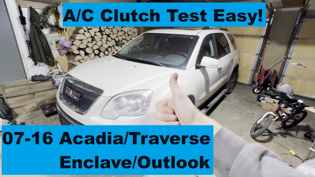 Test AC Compressor GMC Acadia 07 08 09 10 11 12 13 14 15 16 2009 2010 2011 2012 2013 2014 2015 2016