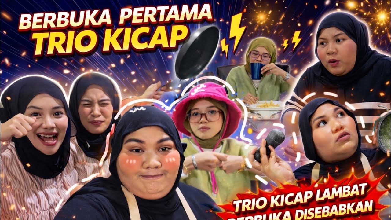 TRIO KICAP LAMBAT BERBUKA DISEBABKAN MELUR??? FIRST TIME TRIO BERBUKA BERSAMA