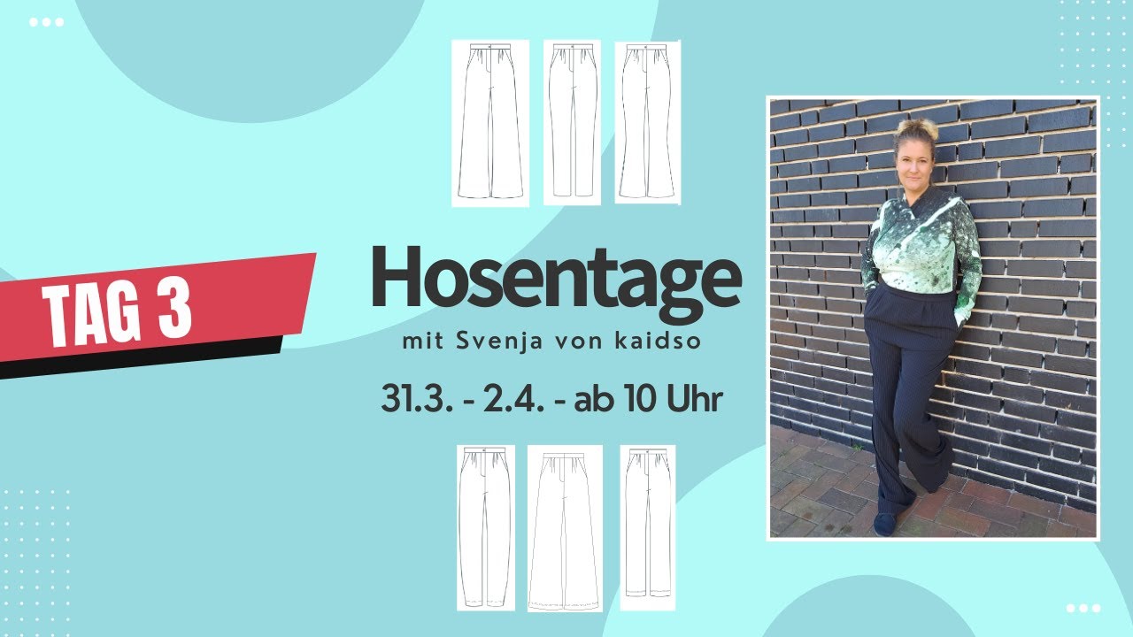 Hosentage Tag 3 - Bundfaltenhosen nähen