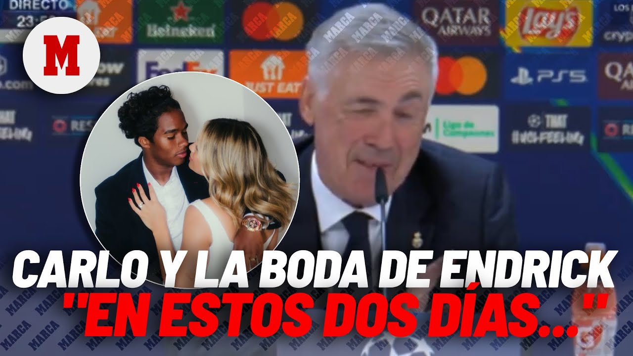 La broma de Ancelotti con Endrick y su boda I MARCA