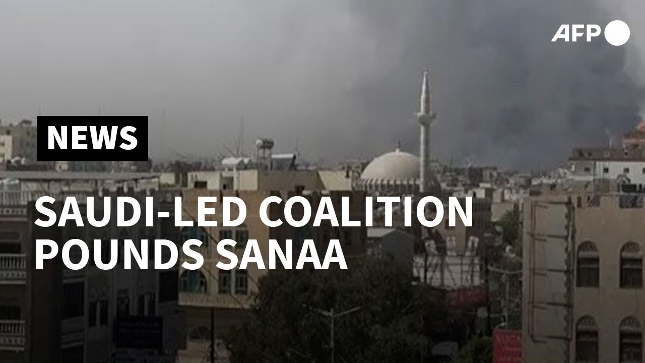 Saudi-led coalition jets pound Yemen capital after Huthi strikes | AFP