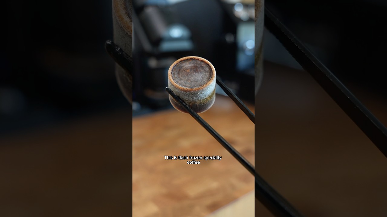Have you tried flash-frozen coffee? Check it out at the link on my channel #coffee #cometeer