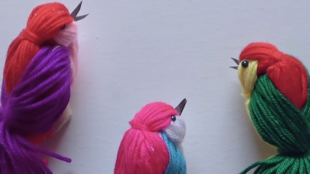 Cómo Hacer Pájaros de Lana - Paso a Paso