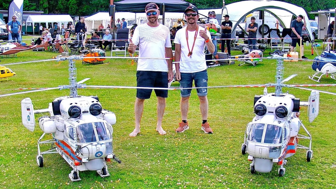 2 HUGE RC KAMOV KA-32 RUSSIAN TRANSPORT SCALE MODEL TURBINE HELICOPTER / FLIGHT DEMONSTRATION !!!