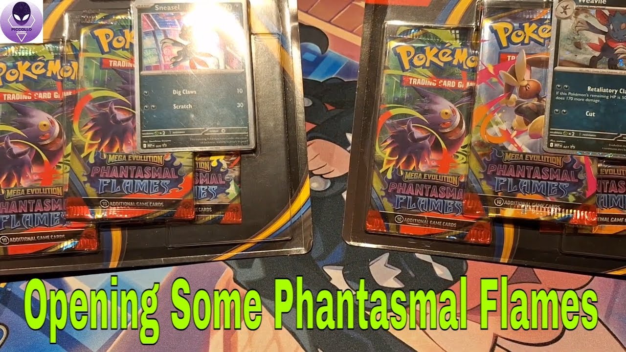 Pokemon 2x 3 pack blister opening phantasmal flames