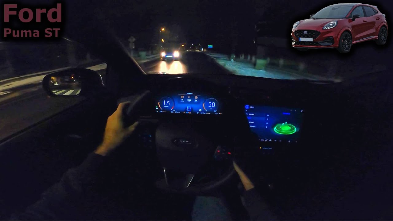 2024 Ford Puma ST | facelift | night POV drive in winter
