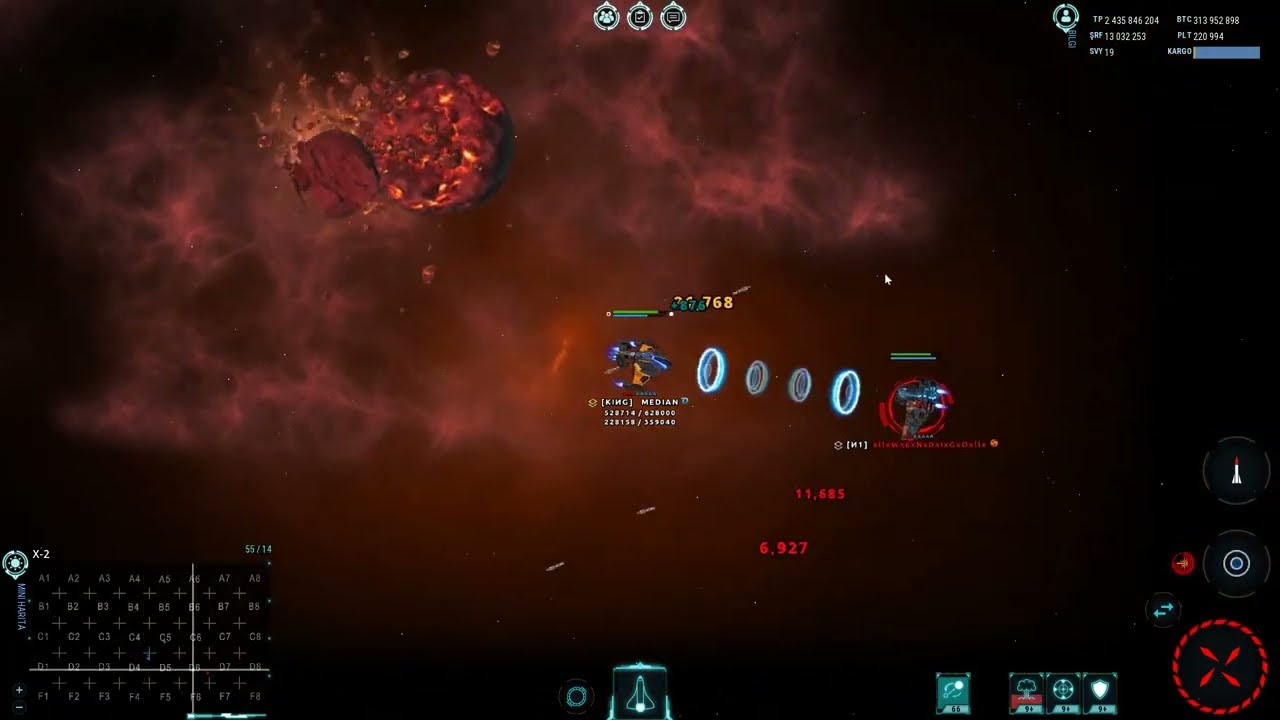 War Universe -1v1 with the new ship FALCON-