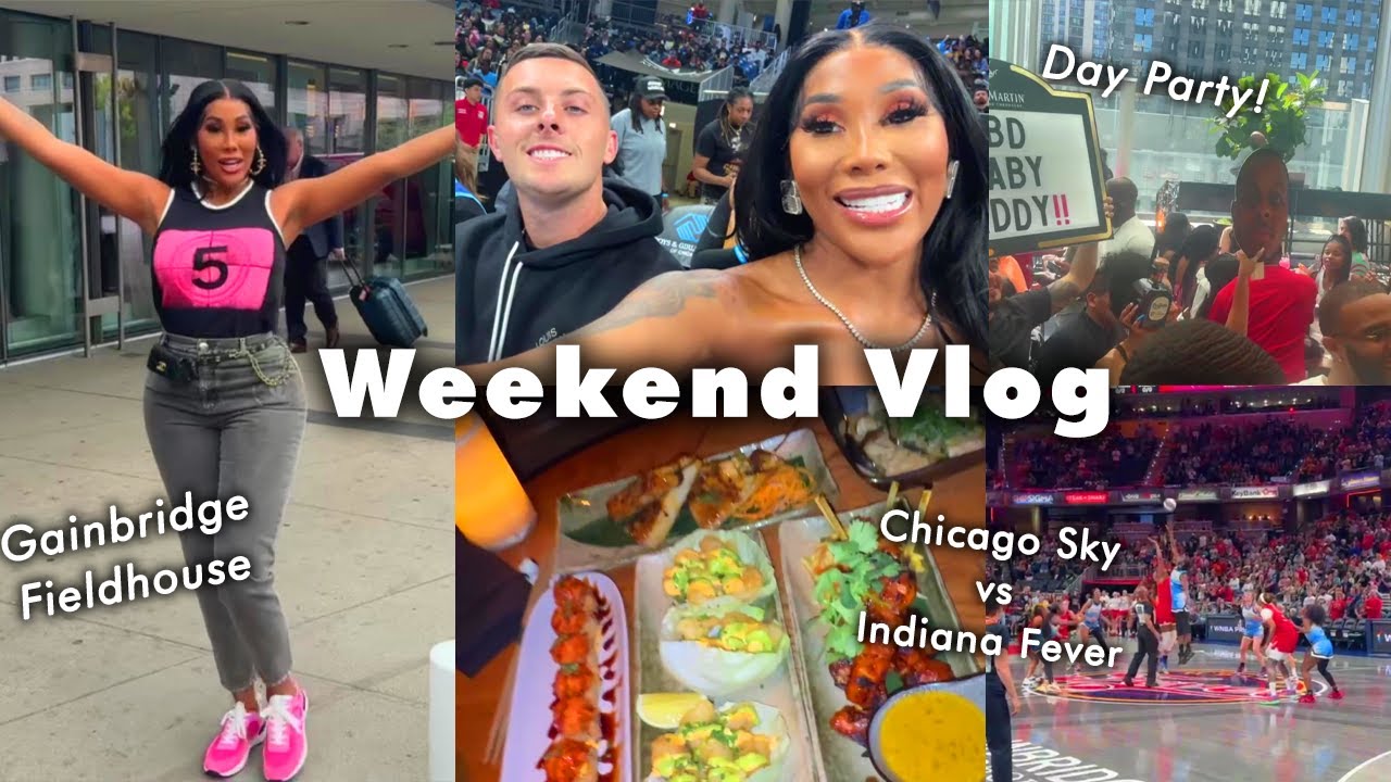 Week in my life Vlog: Caitlin Clark & Angel Reese face off in Indiana (Chicago Sky vs Fever) WNBA
