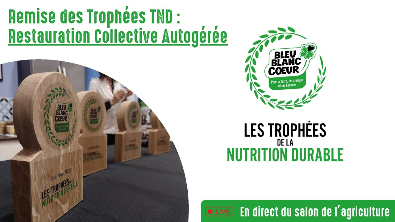 Trophées de la Nutrition Durable : Restauration Collective Autogérée