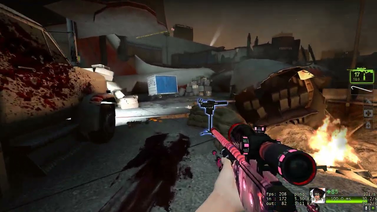 L4D2 Dead Air minigun glitch