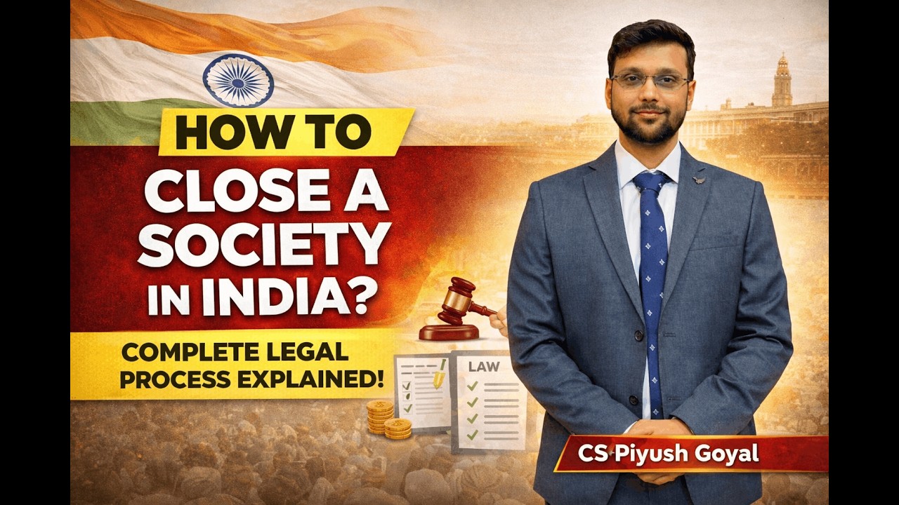 How to Close a Society in India | Complete Legal Process for Society Dissolution | Closer of society