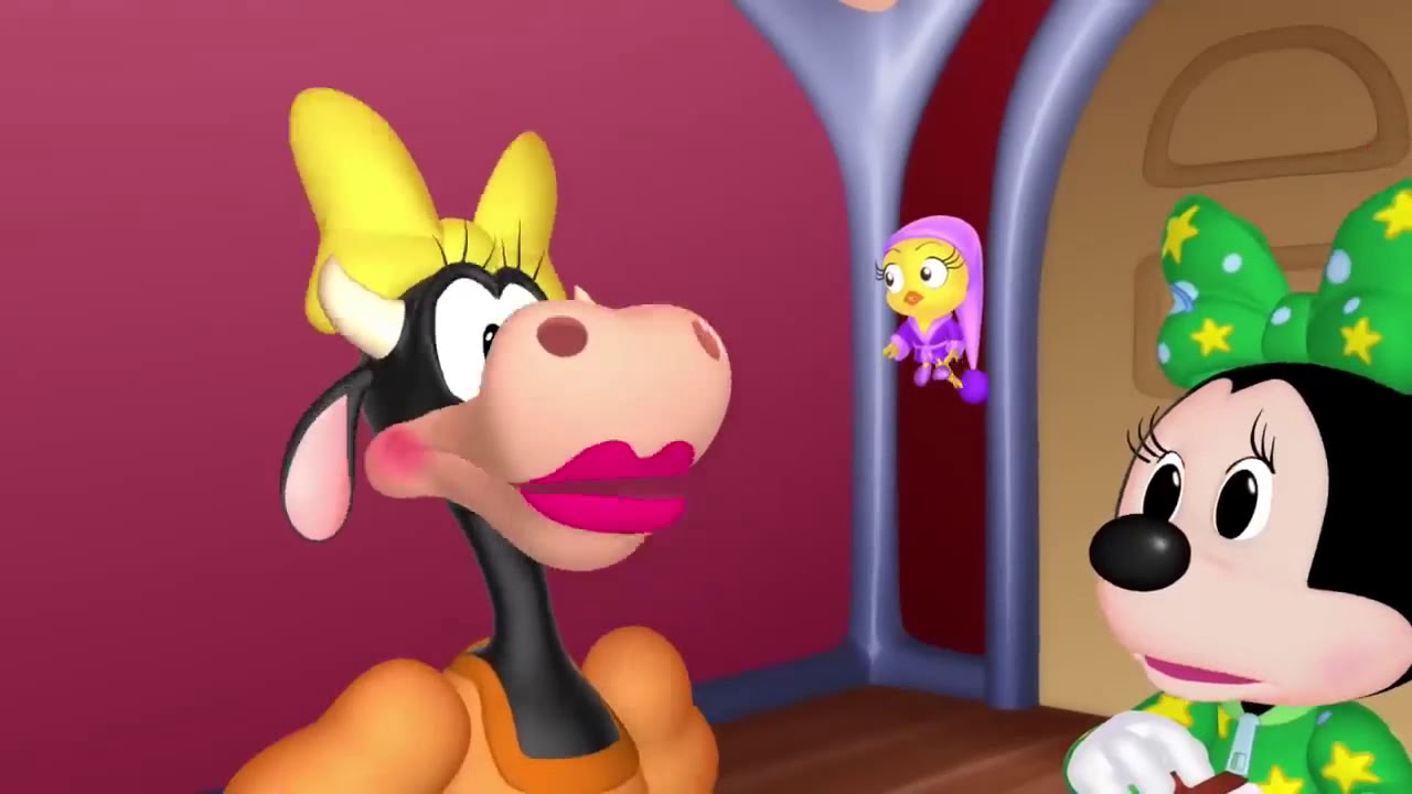 Clarabelle Cow is a Sneezy Movie Star