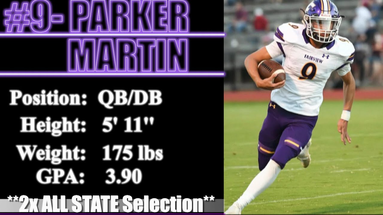 2022-Street Light Recruiting: QB/DB- Parker Martin (5' 11''- 175 lbs)- Fairview High School (AL)
