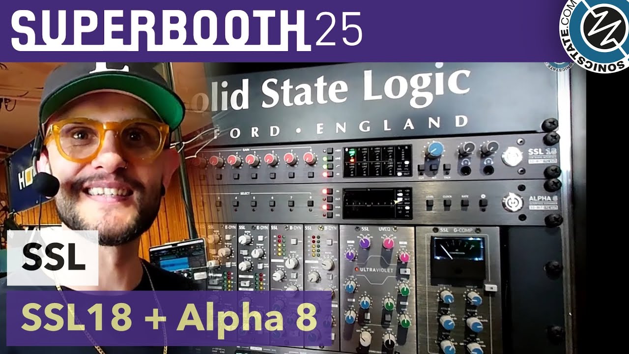 SSL: Интерфейс SSL18 + Расширитель Alpha 8 — Superbooth 25