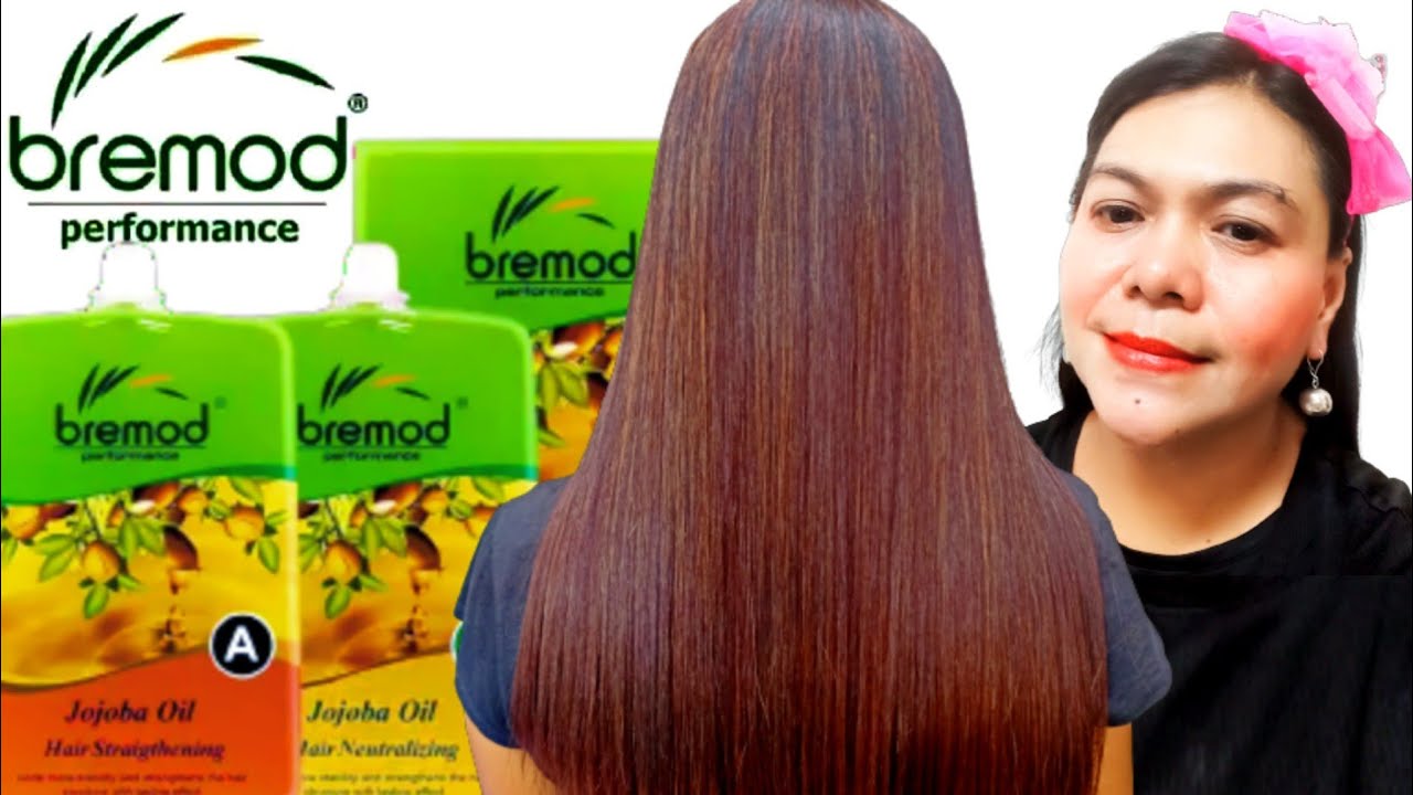 HAIR REBONDING USING BREMOD JOJOBA OIL | BRAZILIAN BLOWOUT | HAIR COLOR