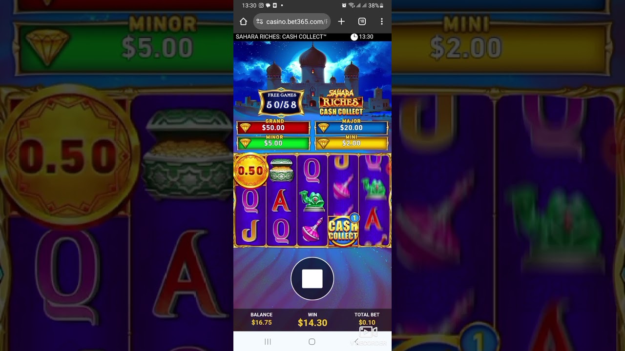 X200 WIN ON SAHARA RICHES CASH COLLECT