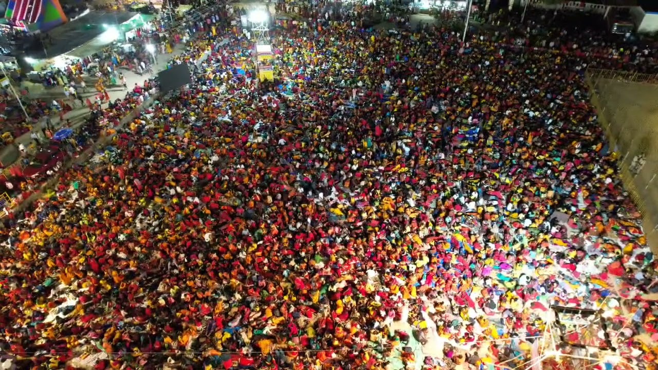குலசை முத்தாரம்மன் கோவில் தசராவின் கழுகுப் பார்வை ! #dronevideo #dhasara #kulasai #mutharamman