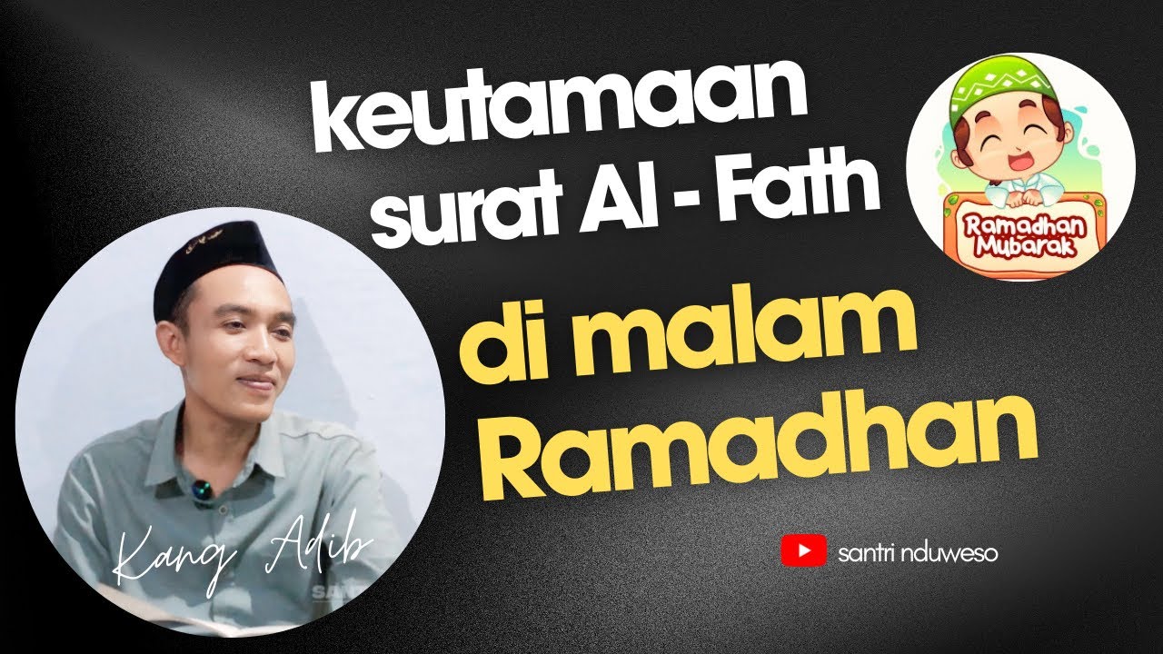 salah satu amalan di malam menyambut bulan suci Ramadhan