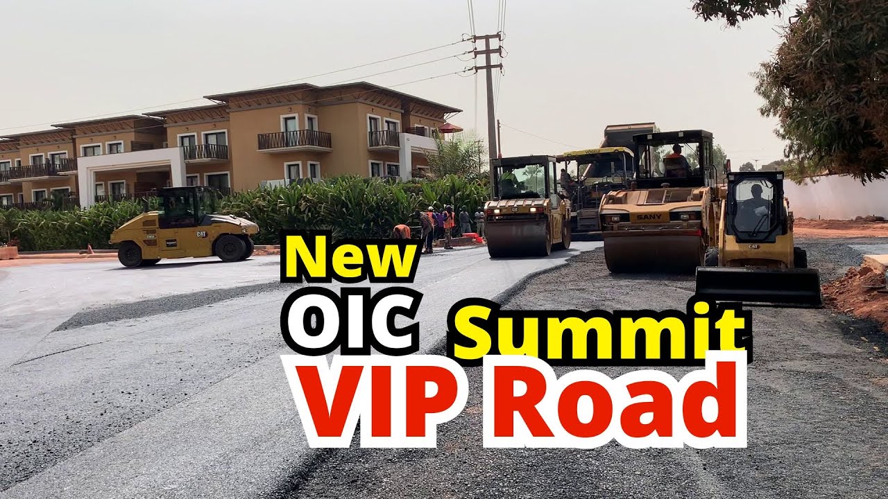 A new OIC Summit VIP Road being constructed in The Gambia