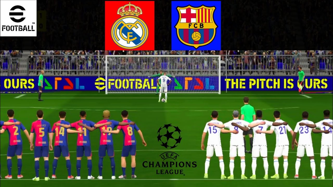 Real Madrid vs FC Barcelona | La Liga Penalty shootout #efootball