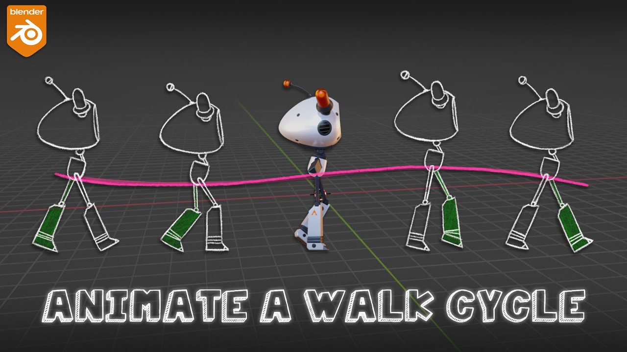 Animating a walk cycle in Blender | Beginner Tutorial