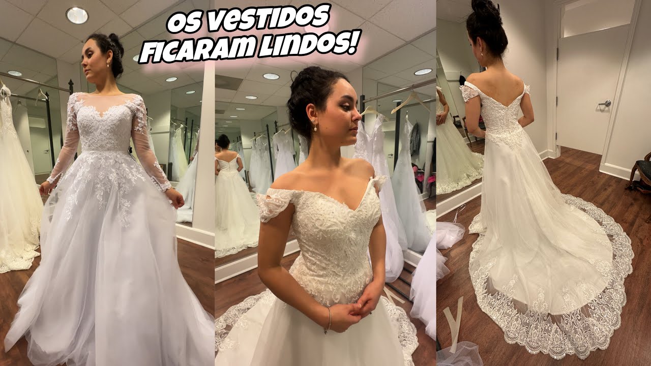 Escolhendo meu vestido de casamento nos Estados Unidos! 🇺🇸❤️