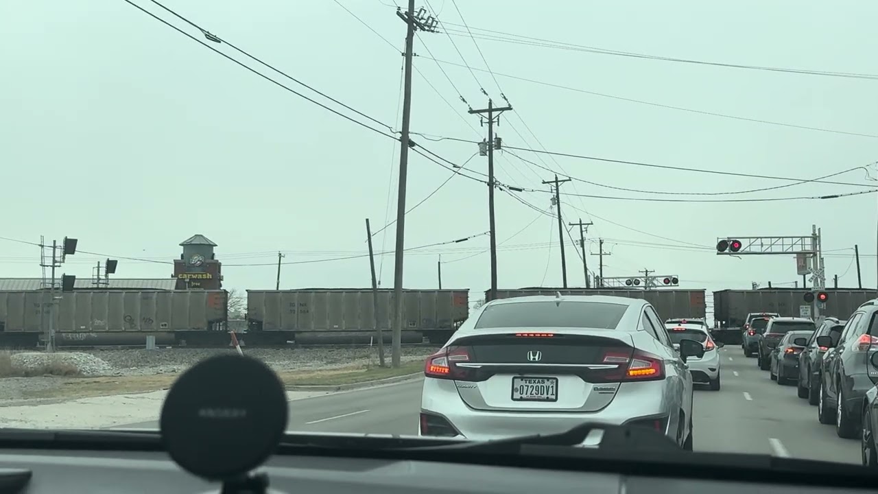 Southbound BNSF Coal Train heading through Saginaw TX. January 17, 2026 
