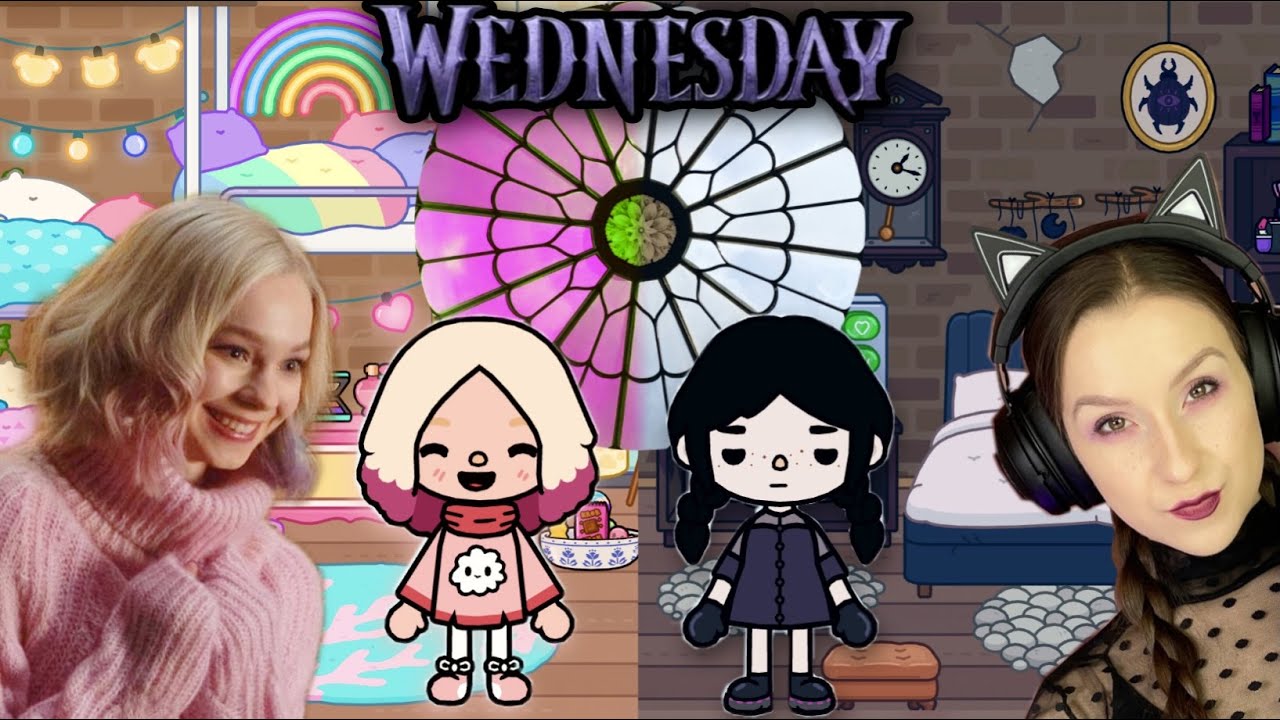 ZNALAZŁAM WEDNESDAY I ENID W TOCA BOCA!🖤💖😱