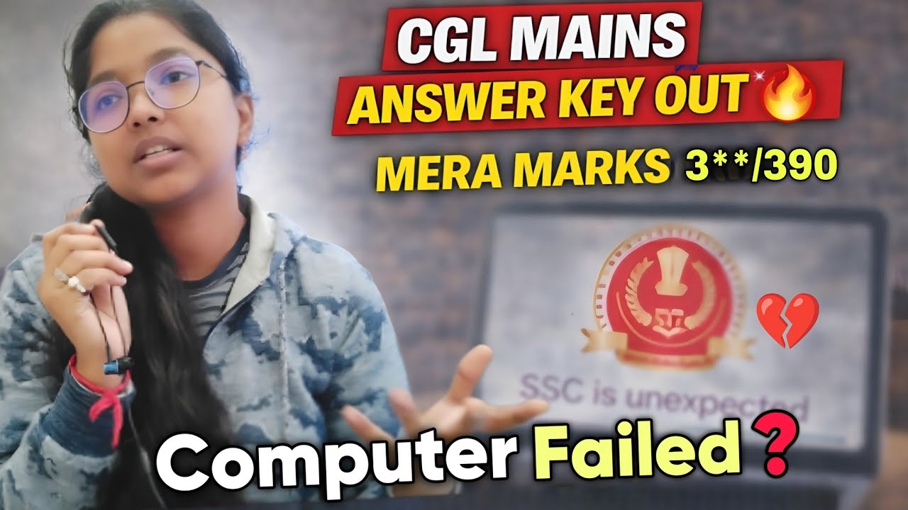 CGL MAINS Answer key Out🔥💔 | My answer key💔 quitting CGL #ssc #ssccgl #answerkey 