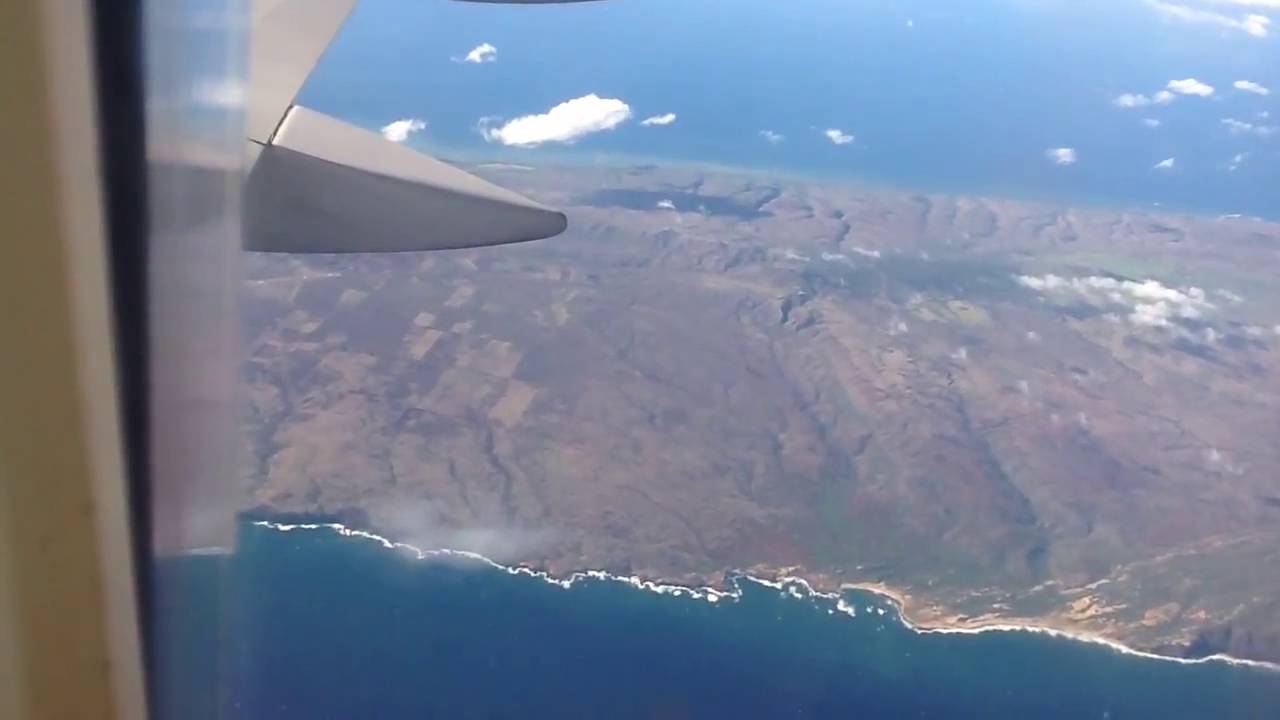Flying over the Hawaiian Islands   Passenger view