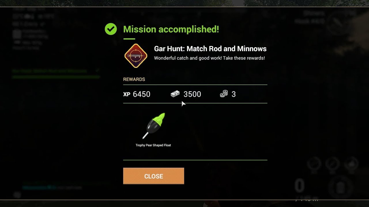 Fishing Planet - Mission #14 Gar hunt: Match Rod and Minnows