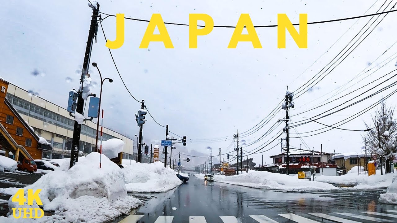 Driving in Japan |  Heavy Snowy Drive | Niigata Prefecture | 4K Scenic Drive with Music 🚙🛣️