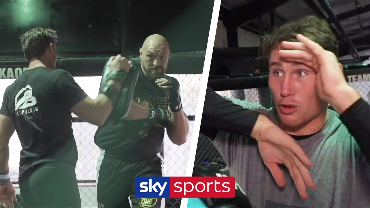 Darren Till demonstrates what he would teach Tyson Fury if he fought in UFC