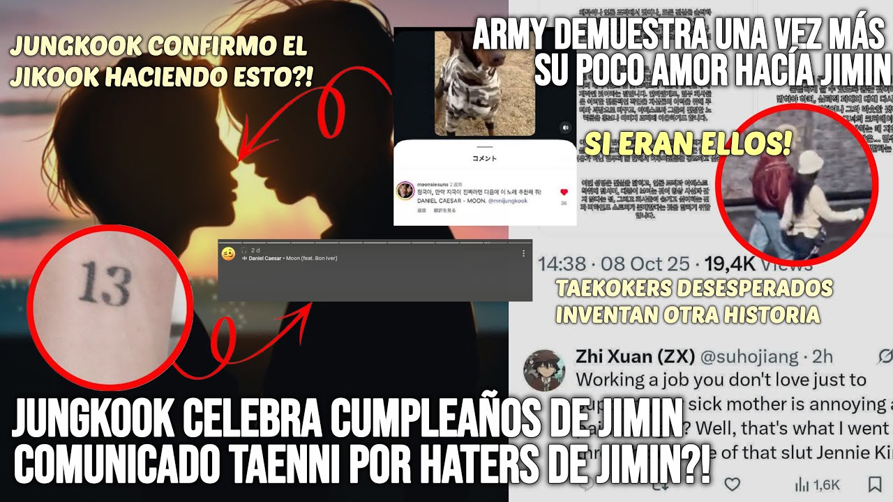 JIKOOK подтверждён Чонгуком?! Заявление TAENNIE опубликовано хейтером Чимина!