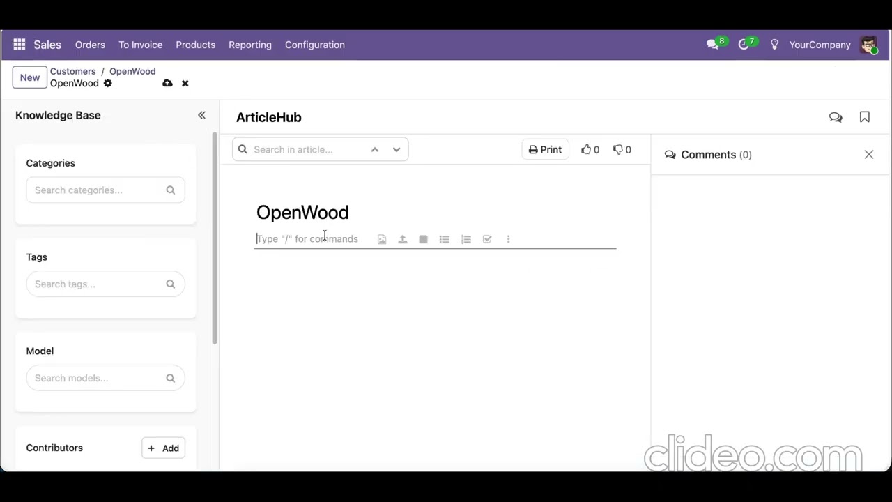 Knowledge Base System - Create Knowledge Articles from Anywhere Odoo V19