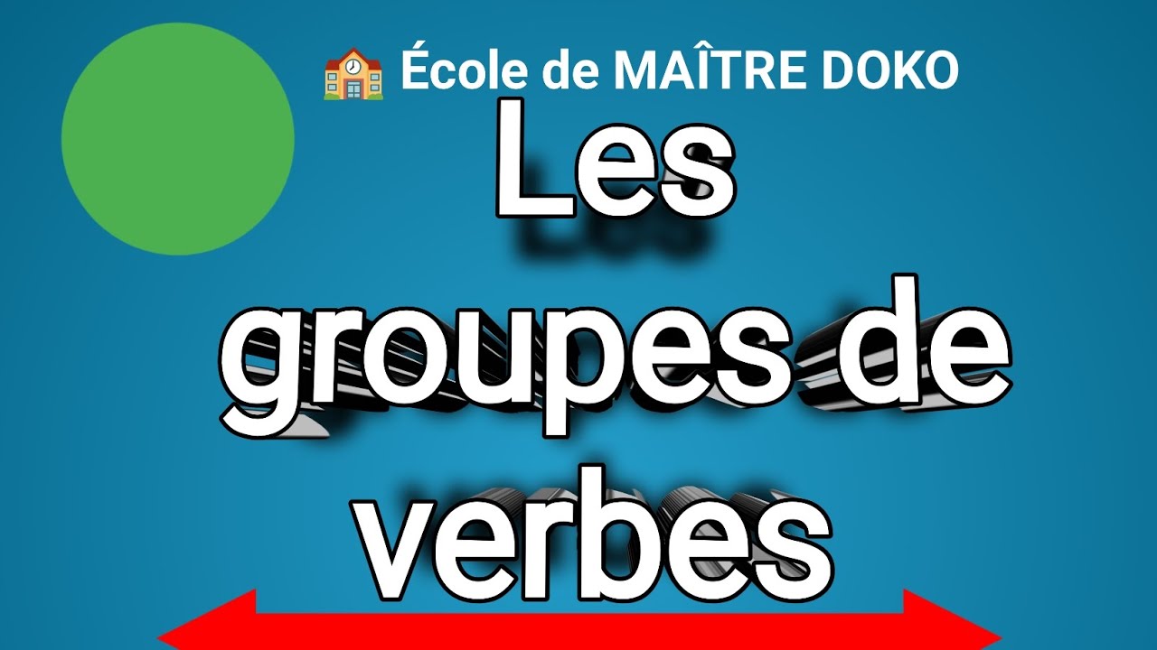 Les groupes de verbes MAÎTRE DOKO 