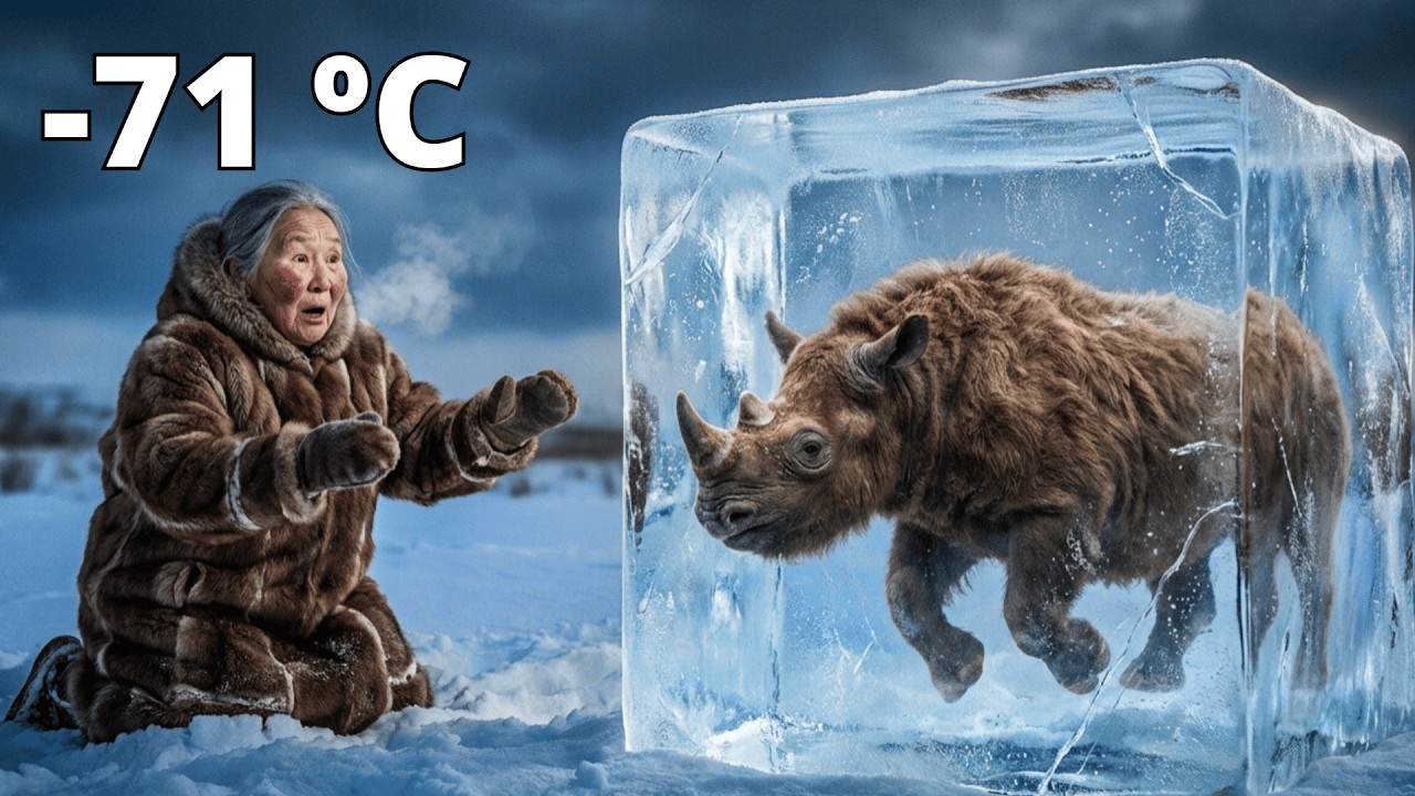 An Elderly Woman Pulled a Woolly Rhino Calf Out of a Frozen River — Then Something Unexpected Hap...