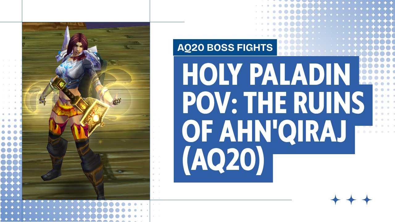 Classic WoW Era | AQ20 Raid | Holy Paladin POV