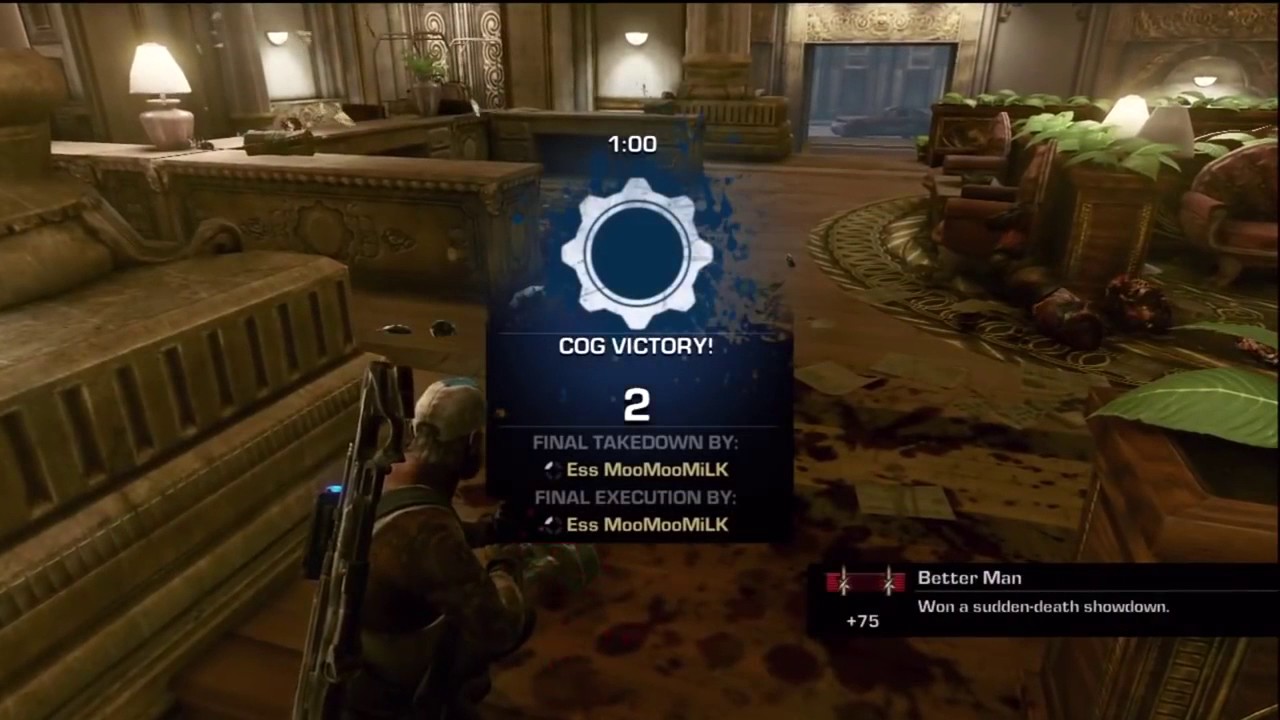 Ess MooMooMiLK Gears of War 3 Golden Moments #5 (IM ON FIRE!)