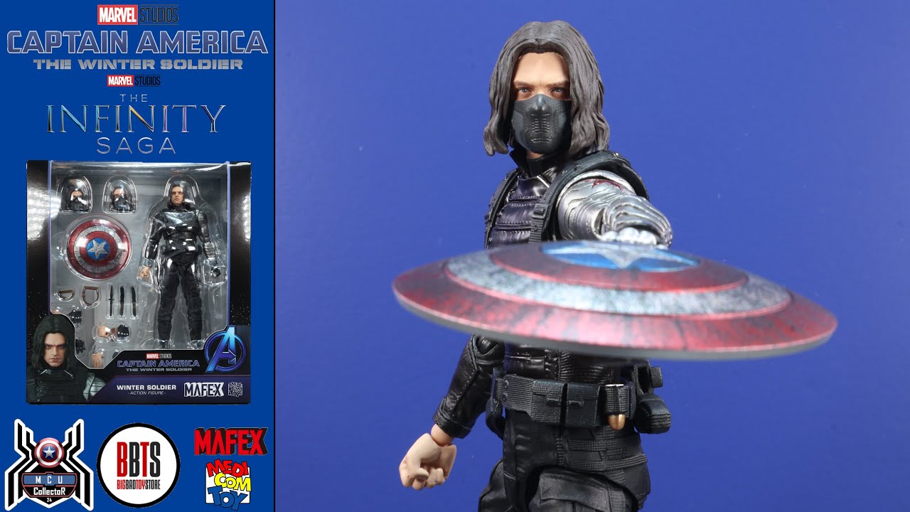 Mafex Marvel 203 WINTER SOLIDER Captain America Bucky Barnes Infinity Saga MCU Movie Figure Review