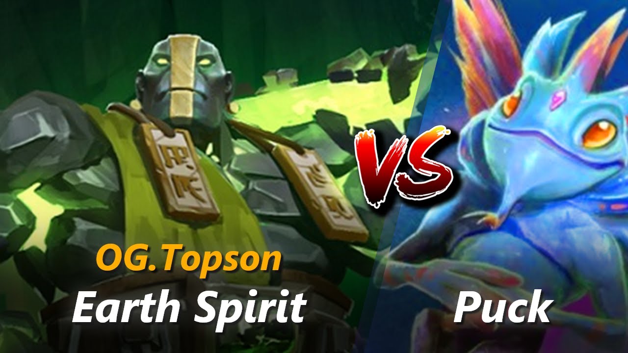 Topson mid Earth Spirit vs Puck | First 10 minutes
