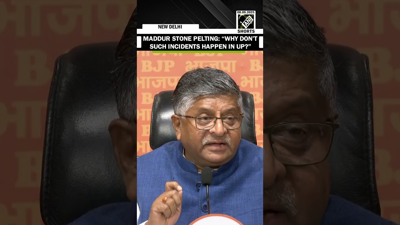 Maddur Stone Pelting: &ldquo;Why do these kinds of incidents not take place in UP?&rdquo; Ravi Shankar Prasad