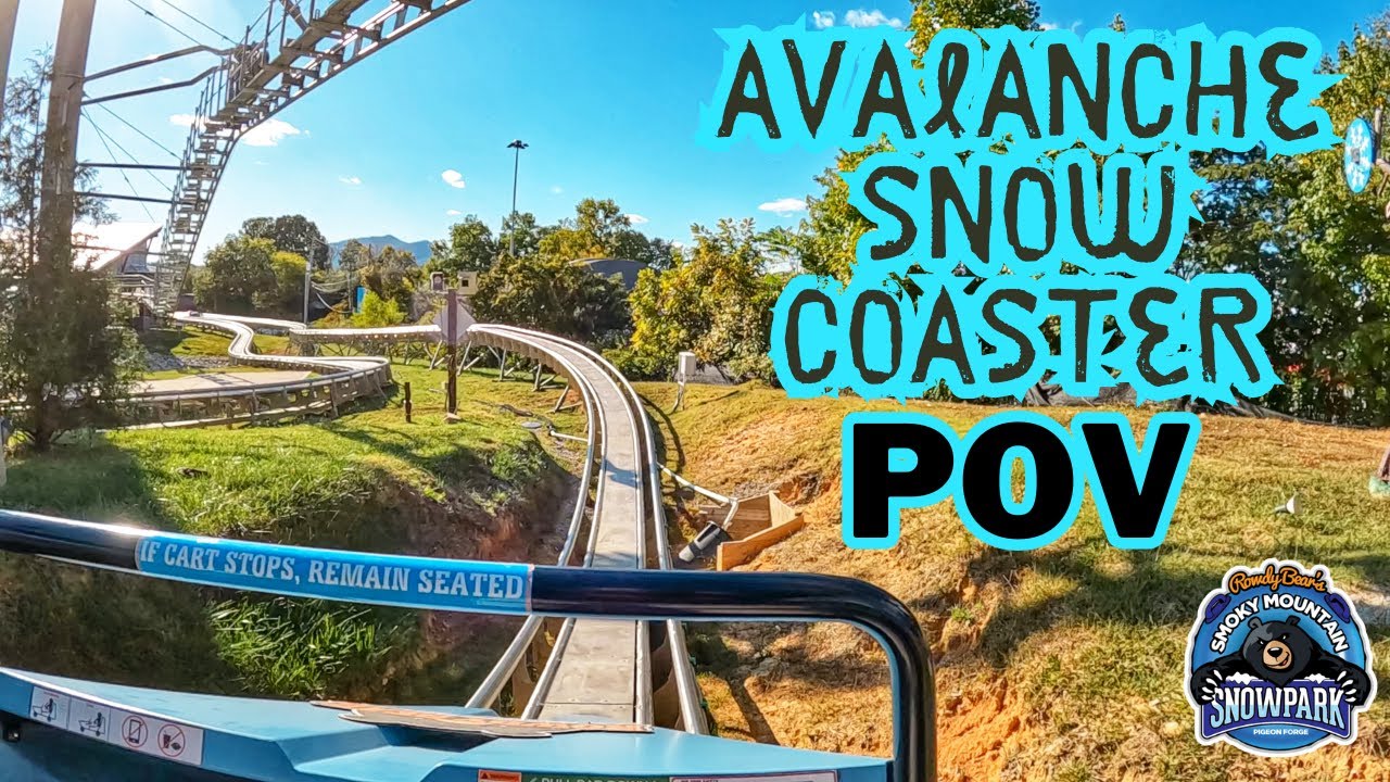 Avalanche Snow Coaster - POV - Rowdy Bear's Smoky Mountain Snowpark