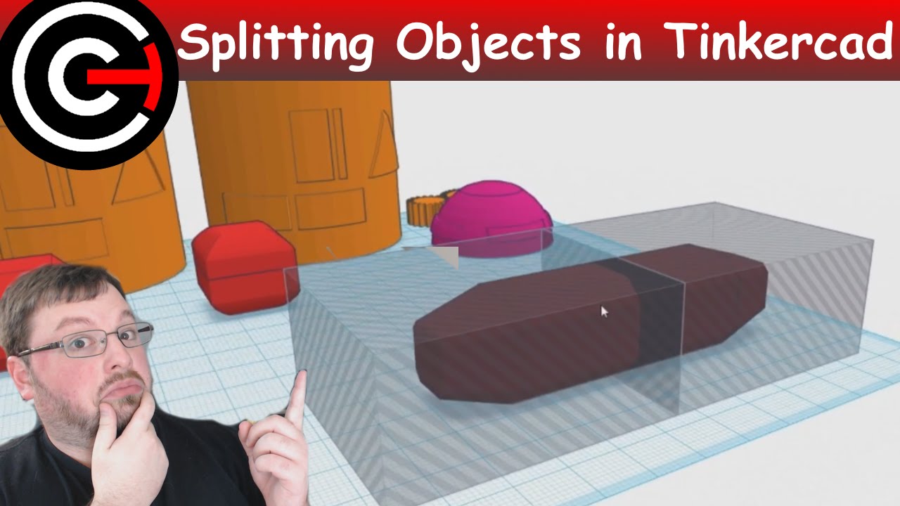 Как разделить объекты в Tinkercad!
