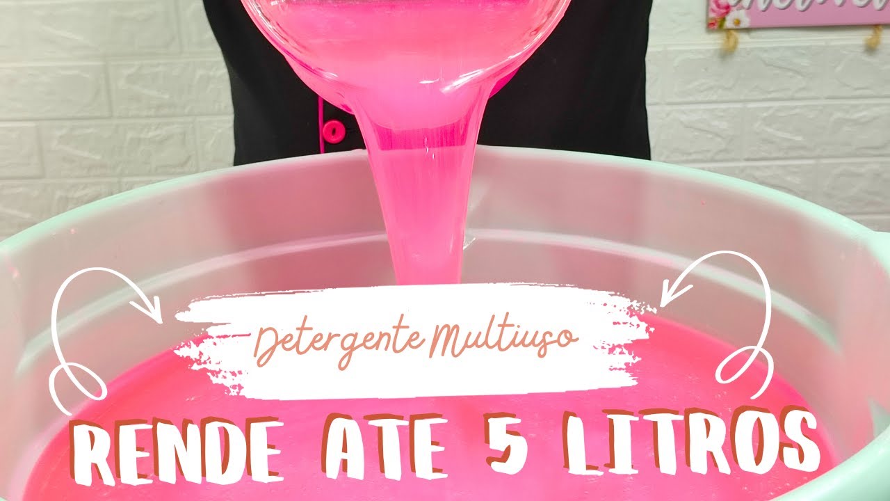 DETERGENTE MULTIUSO QUE RENDE 5 LITROS|#kdeliciacozinha