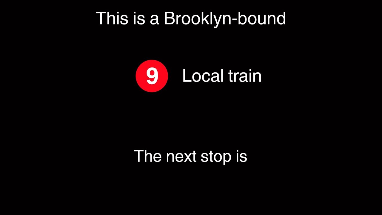 Brooklyn-bound 9 train (100th video). 🎉