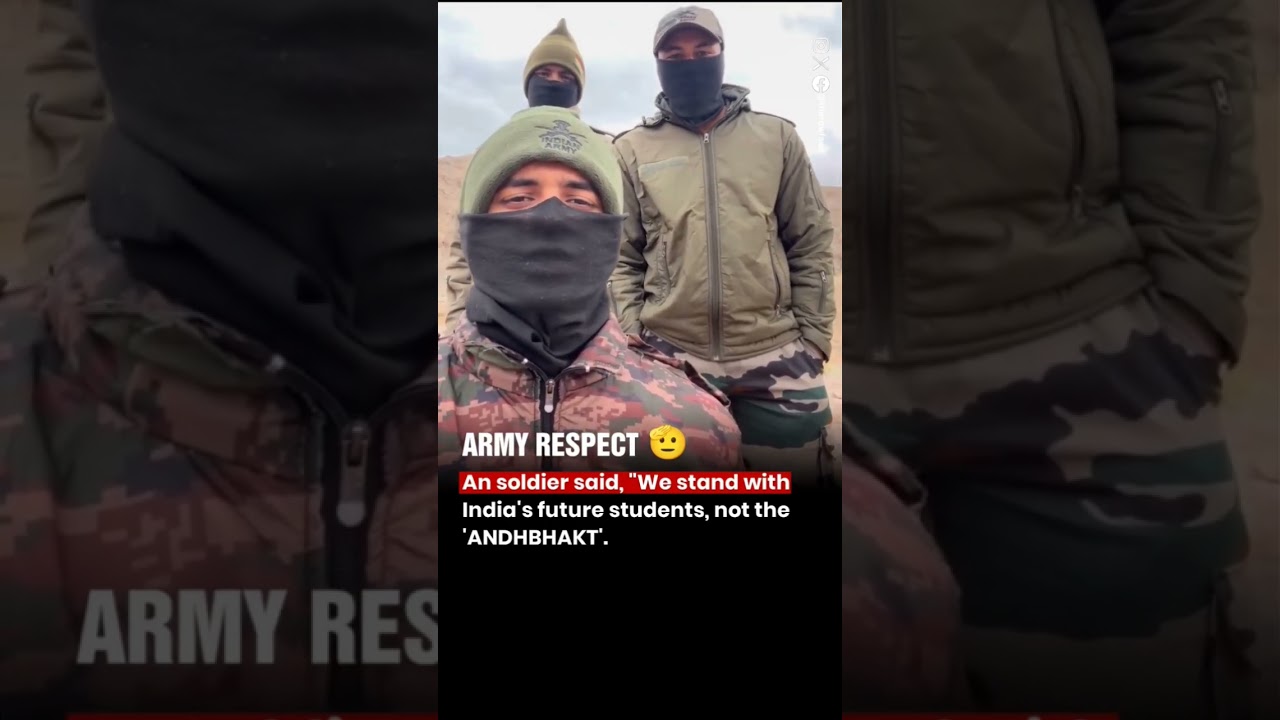 Army Soldiers Support Student Protest? | Viral Video | Latest News 🇮🇳